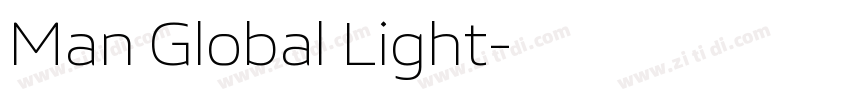Man Global Light字体转换 Man Global Light字体转换